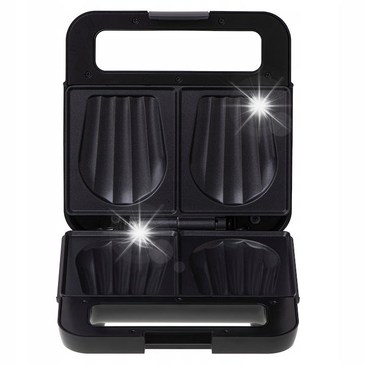 Opiekacz pentru sandvisuri Camry, 1500W, 4 sandvisuri, negru