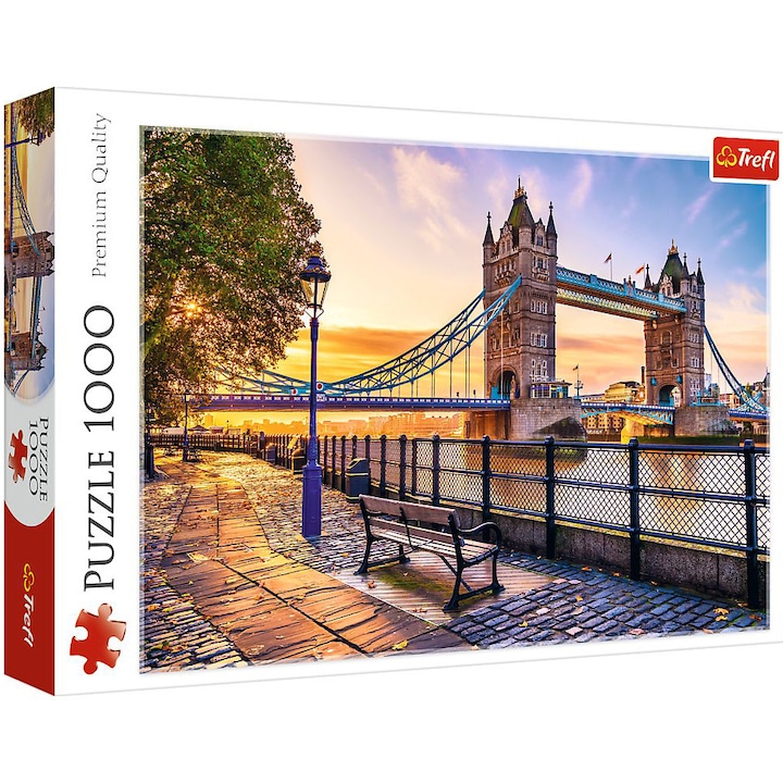 Puzzle Trefl - Tower Bridge, Londra, 1000 piese