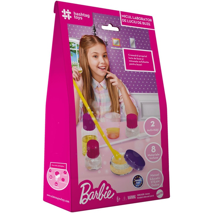 Set de infrumusetare Barbie - Micul laborator de luciu de buze