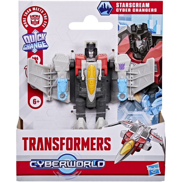 Figurina Transformers Cyberworld - Starscream, 10 cm