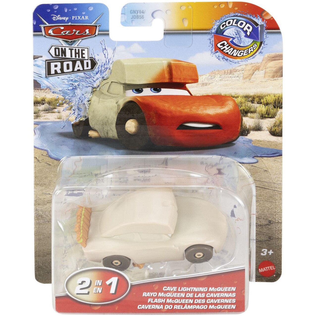 Masinuta Disney Cars - Color Changers, Cave Fulger McQueen, 1:55