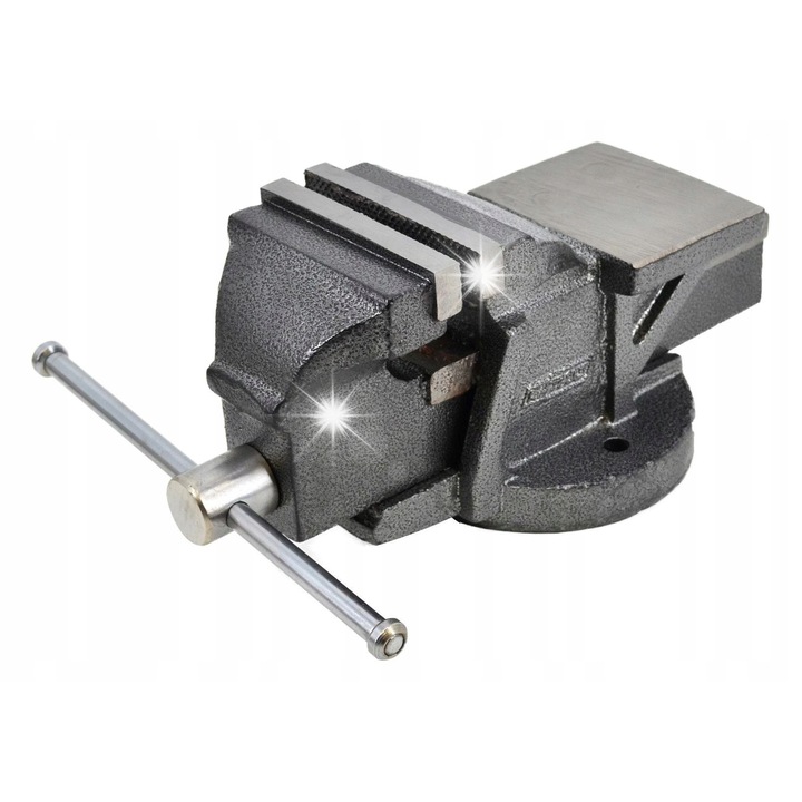 AW-Tools 6"/150mm forgóüllős satu, 150mm, súly: 15,5kg