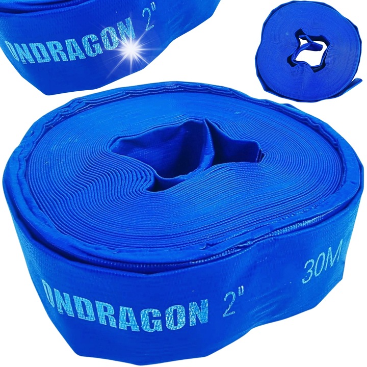 Маркуч за помпане Ondragon, 30м, 2", устойчив, за чиста и мръсна вода