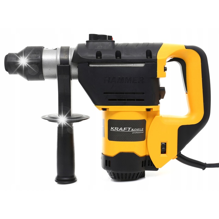 Перфоратор KraftDele KD1692, 2300W, 2150 удара/мин, 8кг, комплект с плоско длето и заострено длето