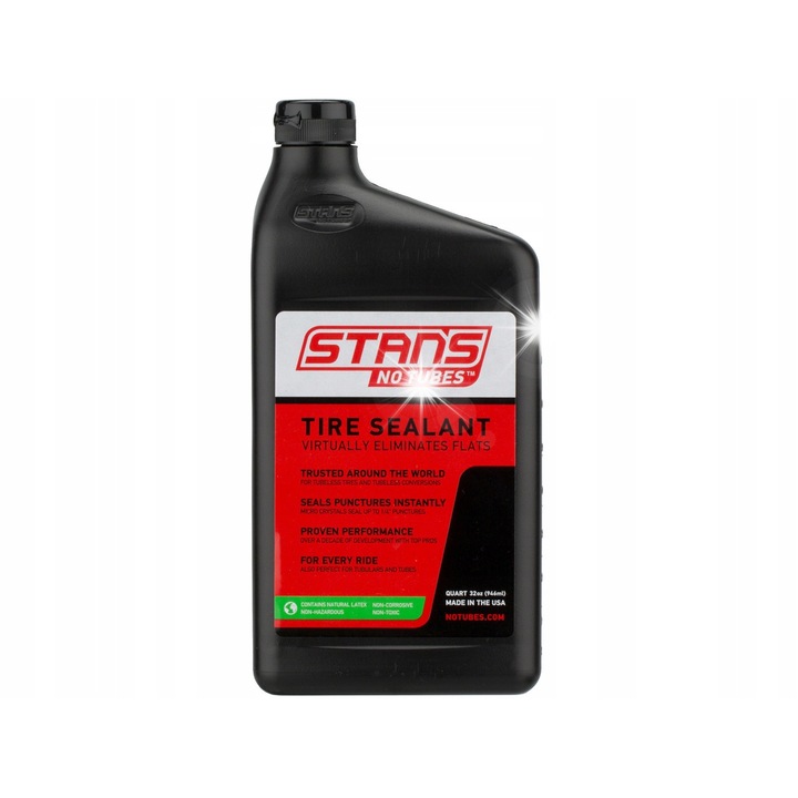 Уплътнител за гуми, Stan's NoTubes, 946мл, устойчив на температури до -30°C, срок на годност 2-7 месеца