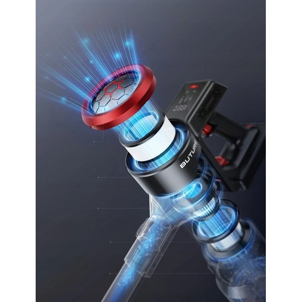 Aspirator vertical Buture JR700, putere 33000 Pa, 2.6 kg, fara fir, set complet, accesorii multiple