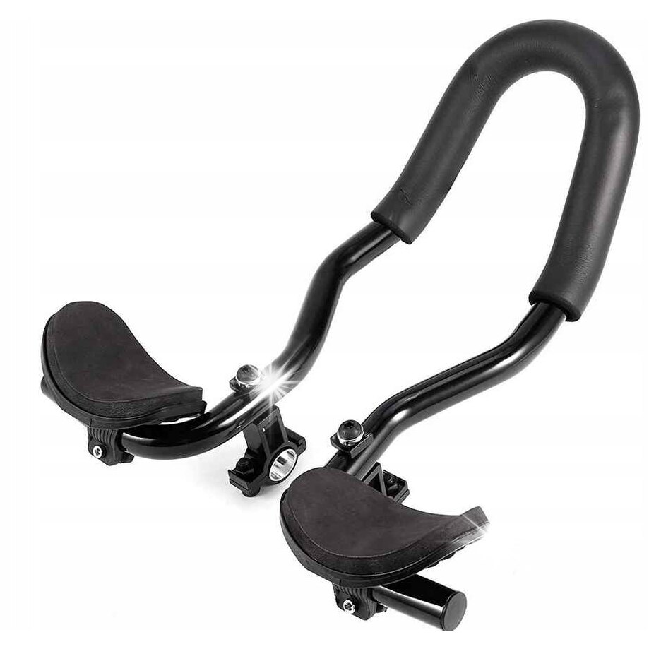 Manubrio A P Per Bici AGEKUSL, Tipo Brompton, In Alluminio Nero, Diametro 22,2/25,4 Mm Con Impugnature