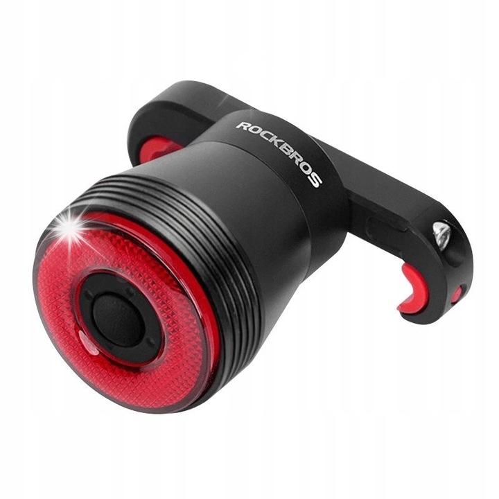 Велосипедна лампа Rockbros Q5, 4 режима на осветяване, до 40ч автономност, черна