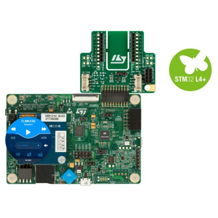 Kit de dezvoltare cu microcontroler STM32L4R9I-DISCO, microcontroler STM32L4R9AI, ecran AMOLED 1,2", 16 milioane culori, 640 KB RAM