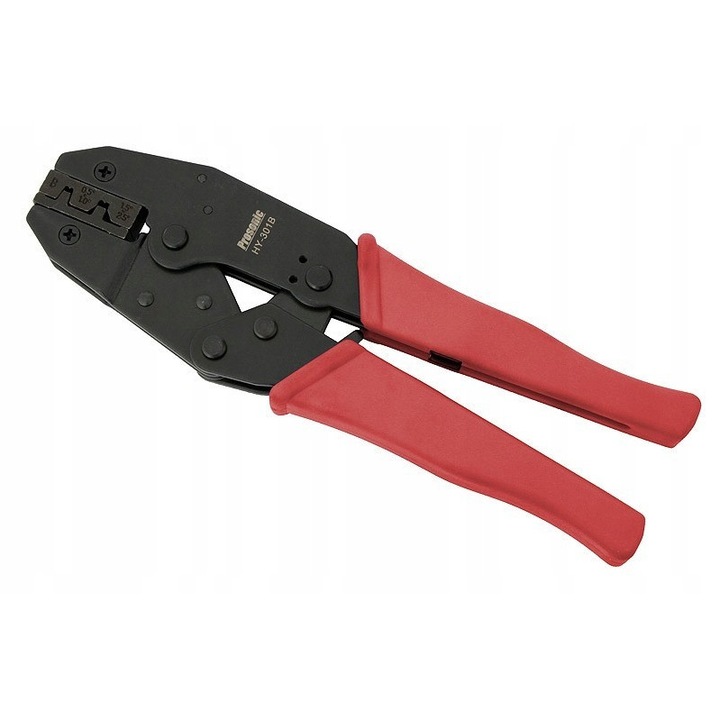 Prosonic krimpelő fogó, koaxiális csatlakozókhoz, 220mm, 510g