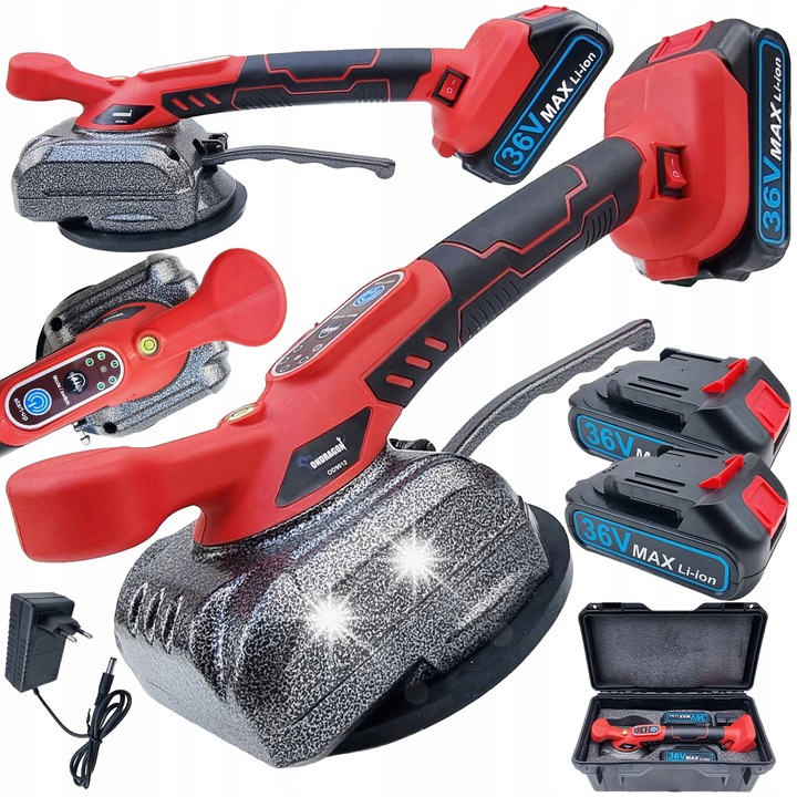 Вибратор с вендуза за полагане на плочки ВИБРАТОР за нивелиране 2xAKU 36V