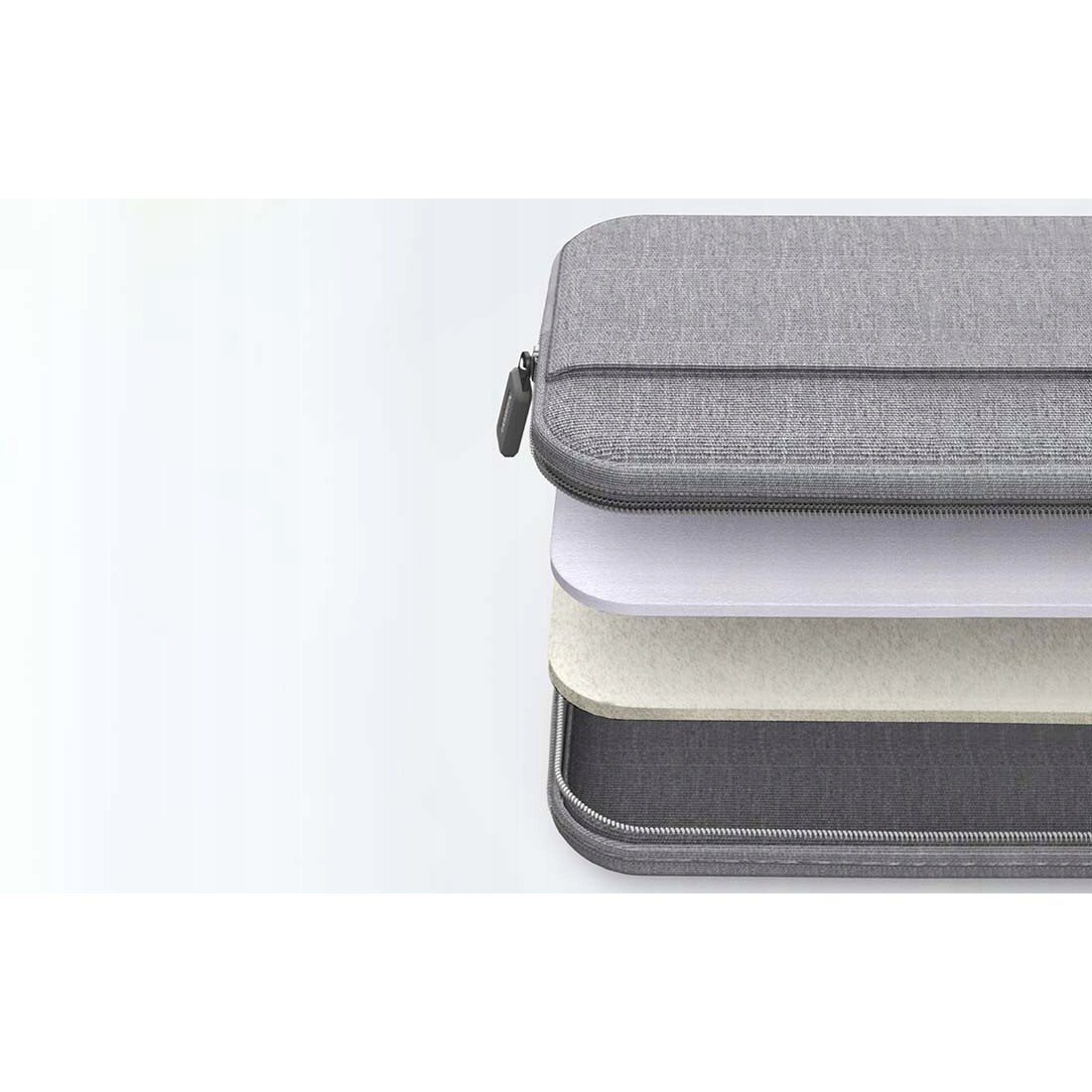 Ugreen, Geanta pentru laptop din poliester Oxford 900D, cu protectie 3-strat si spuma PE anti-soc, LP437, Gri, pana la 13,9''