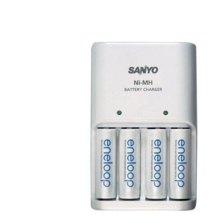 Зарядно устройство Panasonic Eneloop BQ-CC51E за Ni-MH R6/AA и R03/AAA акумулаторни батерии, 2-4 батерии, 75x118x40mm, 230g