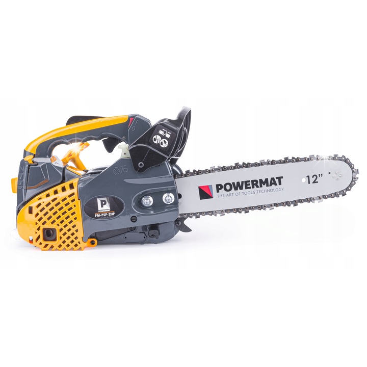 Láncfűrészek, Powermat, PM-PSP-2HP, 2,0 LE, 12" / 30 cm, 3x100ml olajjal