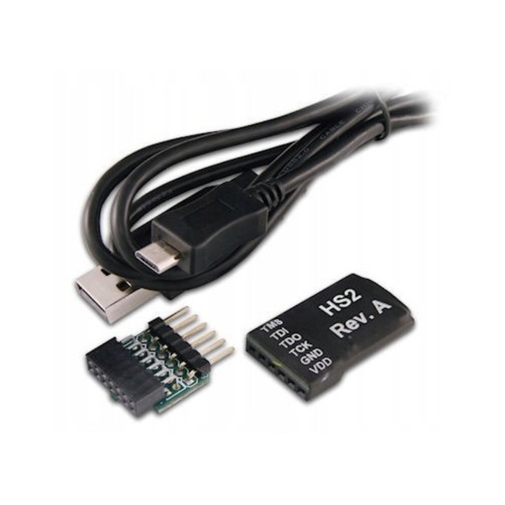 FPGA JTAG HS2 programozó, Xilinx eszközökkel kompatibilis, USB tápellátás, kis méret