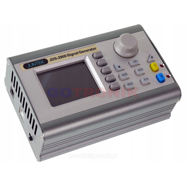 Generator de semnal dual JDS2900, 30MHz, 2 canale, 2,4" LCD, dimensiuni 143x95x54mm, set complet