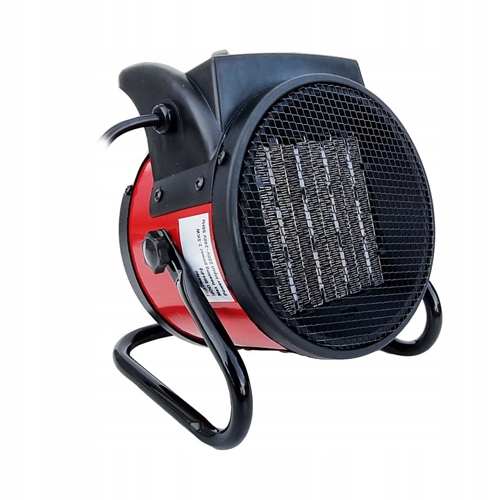 Ondragon 2,5kW elektromos hőlégfúvó, termosztát, ventilátor, 195x170x225mm, 1,4kg