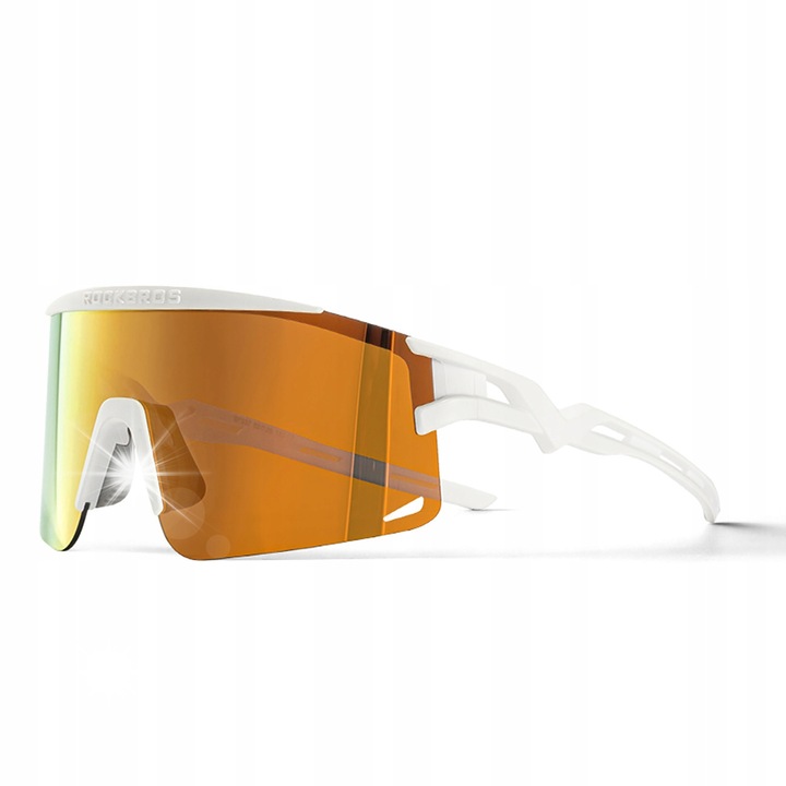 Велосипедни очила Rockbros, поляризирани, с UV защита, с коригираща рамка, бели, 26гр