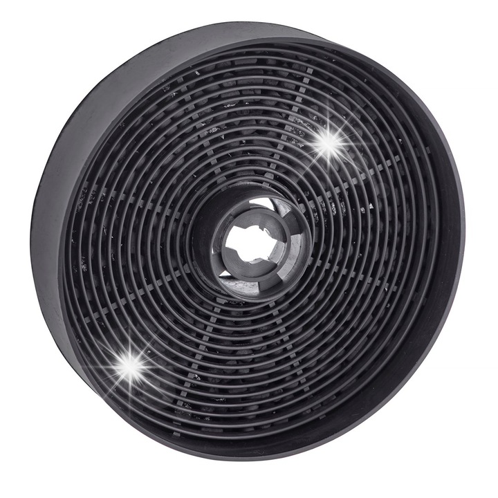 Комплект 2 филтъра с активен въглен MAAN, кръгли, 13 см, черни