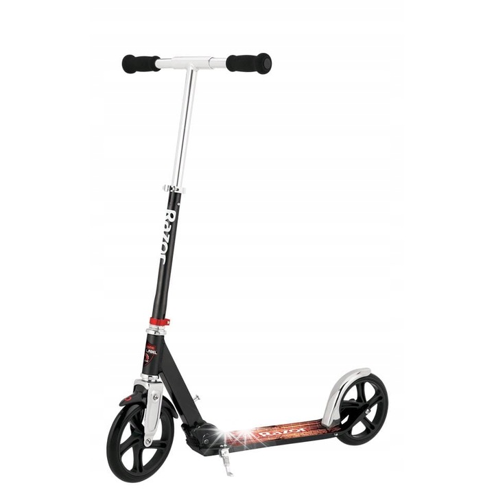 Тротинетка Razor A5 Lux, черна, големи колела, алуминий, 8+ години