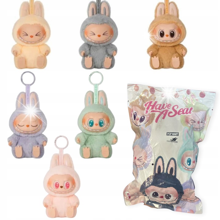 Labubu meglepetés kulcstartó, Pop Mart, Have a seat széria, plusz