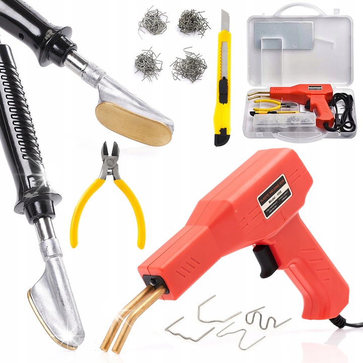 Комплект пистолет за запояване 50W Techrebal H50, 200, аксесоари, размери 225x153мм, цвят: многоцветен