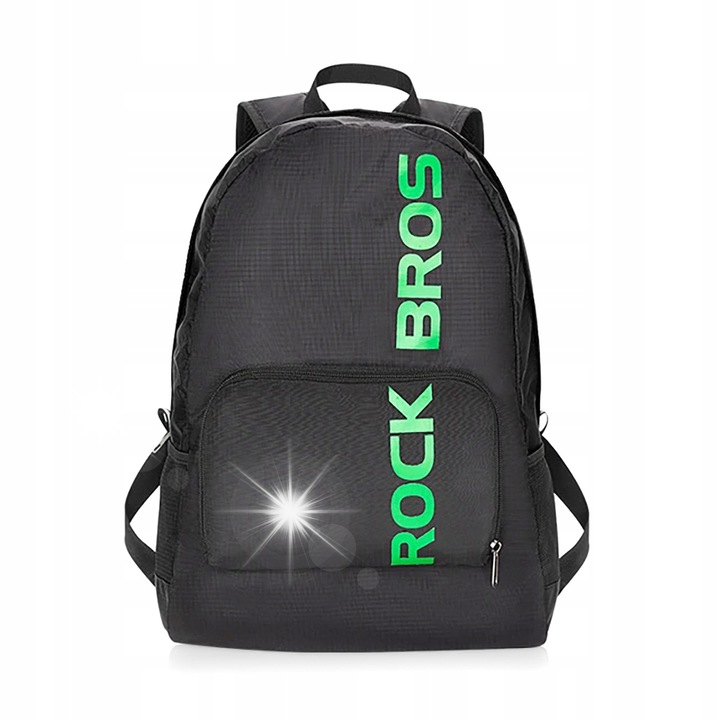 Rockbros H10-BK hátizsák, 18l, fekete, ergonomikus, összecsukható, 46,5x38cm