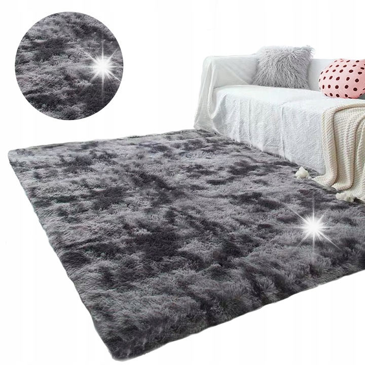 Килим Shaggy Strado Ombre, многоцветен, 250x350cm, 3,5cm дебелина, комплект