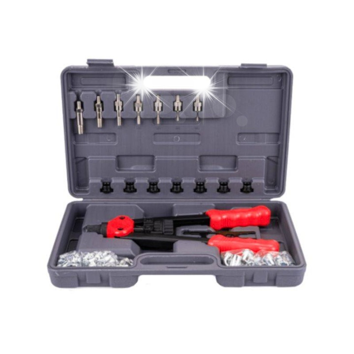 Kézi szegecselő szegecsanyákhoz, 110 db-os. KD10556