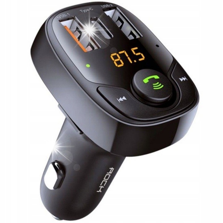 Bluetooth FM adó B301, 36W, 5.0, autós töltő, 12-24V