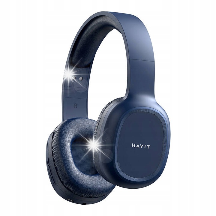 Безжични слушалки Havit H2590BT Pro, 40 мм, Bluetooth 5.1, сини