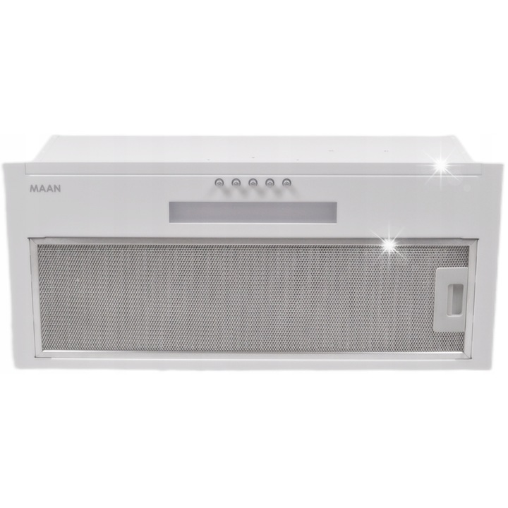 Вграден абсорбатор MAAN Fiugi 2, 60 см, бял, 3 степени, LED осветление