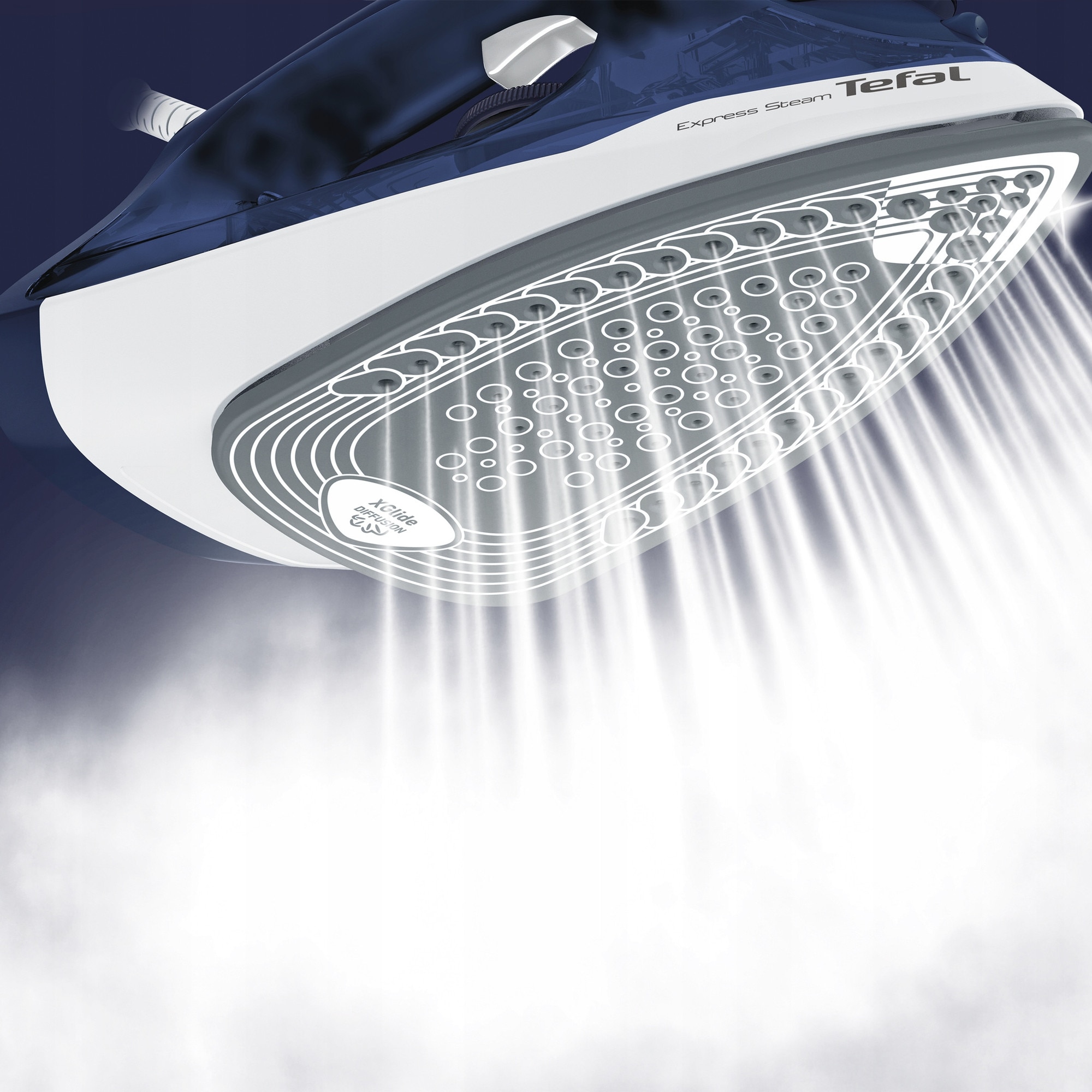 Fier de calcat cu abur TEFAL Express Steam FV2838, 2400W, 160g/min, ceramica, 270ml