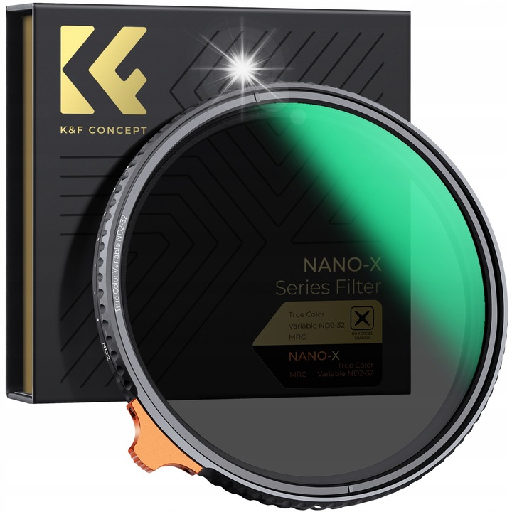 Filtru ND reglabil 52mm K&F Concept ND2-32, True Color, MRC, Nano X