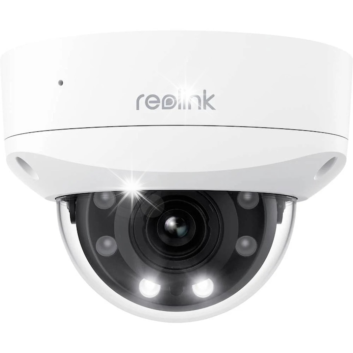 Външна IP камера Reolink P437, 4K, 5x оптично увеличение, устойчива на вандализъм IK10, IP67, 2,7x13,5 мм