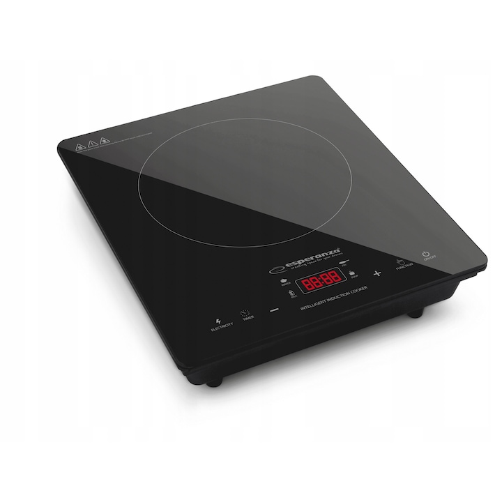 Elektromos főzőlap, Esperanza, EKH009, 1 főzőzóna, fekete, 31x37x8.7cm