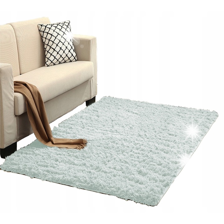 Килим Shaggy, 300x400см, едноцветен, полиестер, 3,5см дебелина, комплект