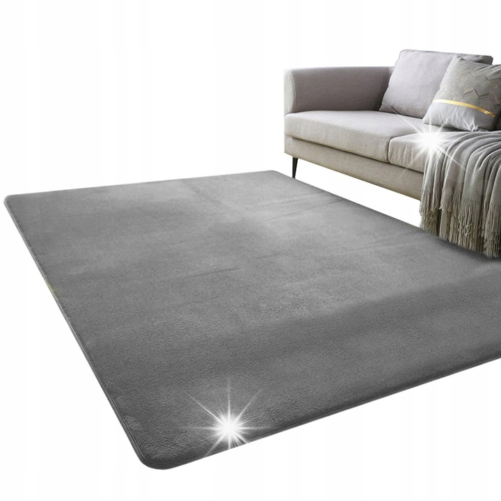 Килим Strado PolarGrey 200x300см, противоплъзгащ, мек, за интериор