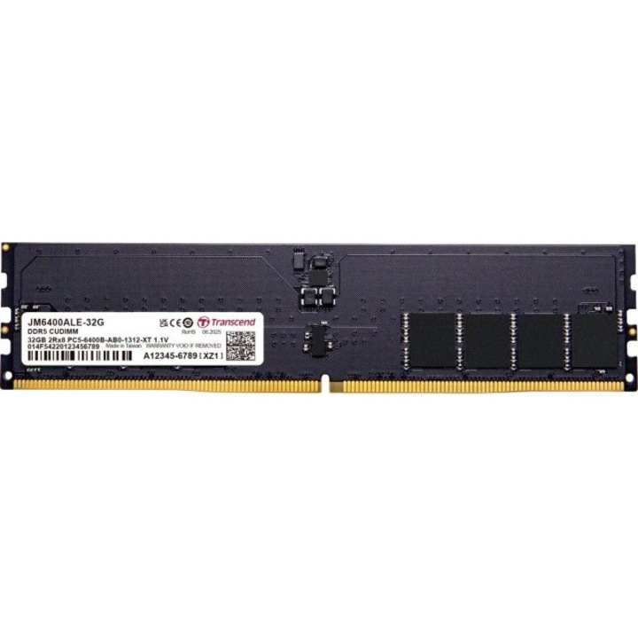 Memorie RAM Transcend 32GB DDR5 6400MHz, CL52, 1,1V