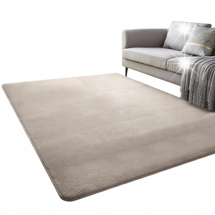 Килим Polar Strado 140x200см Бежов, антиалергичен, противоплъзгащ, за интериор