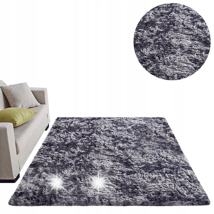 Килим Shaggy Strado Ombre 140x200cm сив