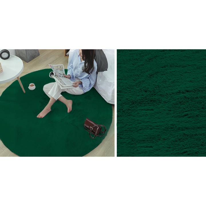 Килим, Strado, 140x140см, Зелен