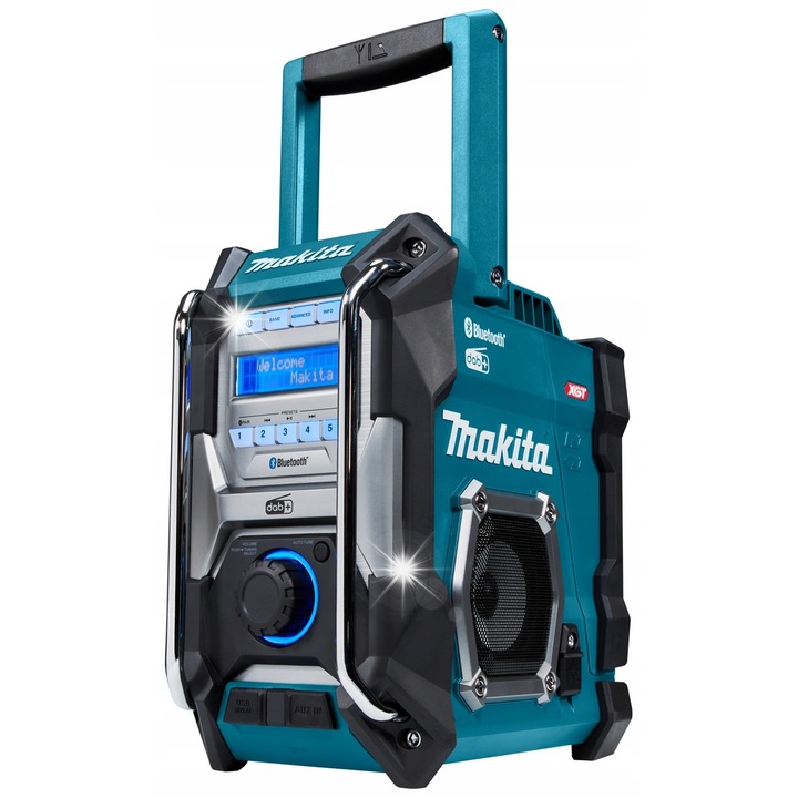Радио преносимо Makita, MR004G, Bluetooth, DAB+, 2 високоговорителя, 280x171x298 мм