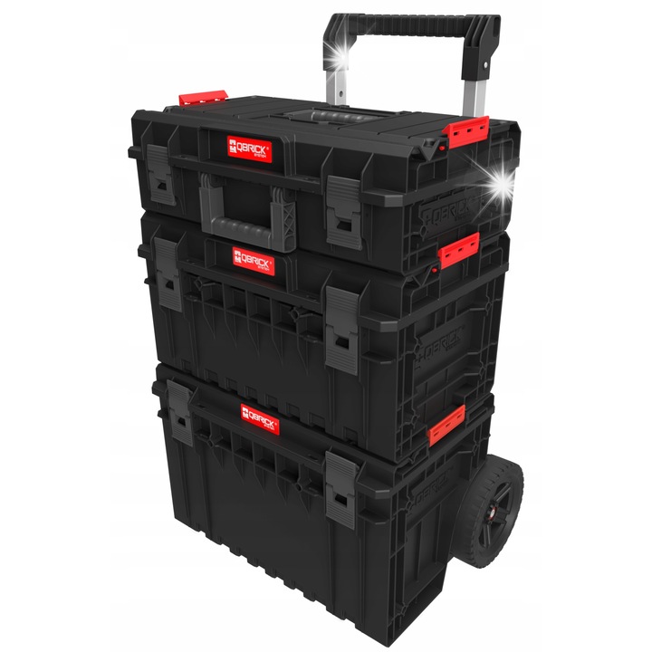 Qbrick moduláris dobozok, System ONE 2.0, 3 doboz, mobilitás, 15,5l, 38l, 52l kapacitás