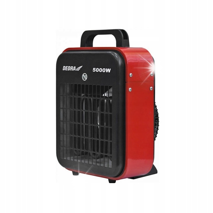 Elektromos hőlégfúvó 5000W, Dedra, 3 fázisú, IP44, 400V, 6,1kg