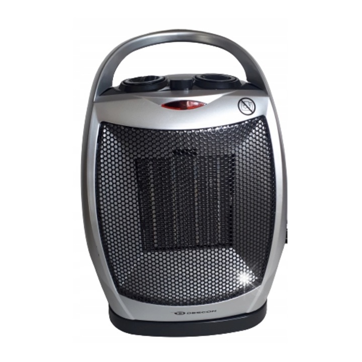 Descon DA-T182CS kerámia hősugárzó, 1800W, 2 teljesítményfokozat, hordozható, 230V, 1,6kg