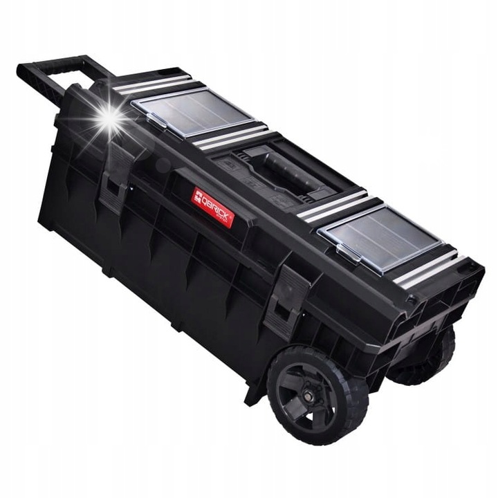 Qbrick szerszámosláda, mobil, 50l, 32.2x38.5x79.3cm, fekete