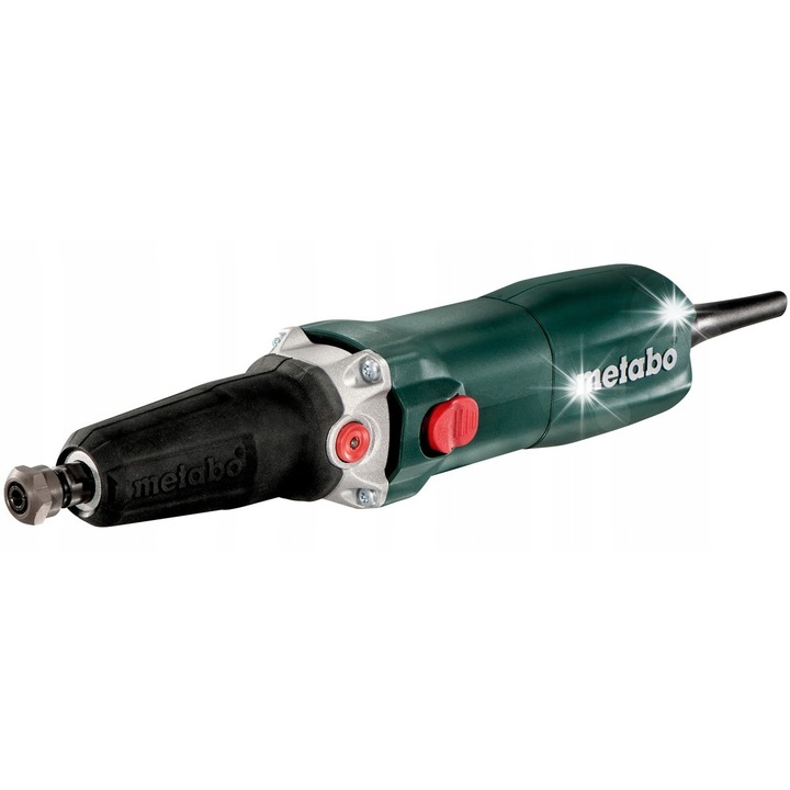 Шлайф Metabo GE 710 Plus, 710W, 10000-30500/мин, 6мм, комплект с цанга и гумена защита