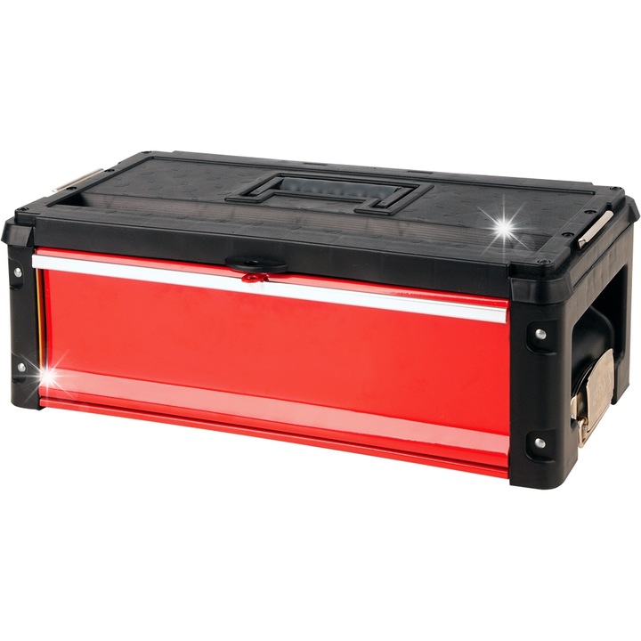 Yato moduláris doboz 1 fiókos, 390x215x130mm, munkalappal, csúszásgátlóval