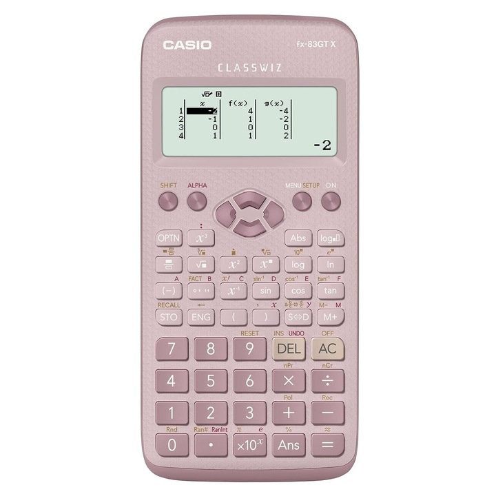 Cască Casio Fx-83Gt X, roz, pentru adulți
